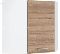 Vicco Armoire suspendue universelle R-Line, 57 cm armoire d'angle suspendue avec porte, Sonoma/Blanc