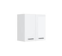 Vicco Armoire Suspendue Universelle R-Line, Blanc Haute Brillance/Blanc, 60 cm avec Portes