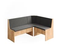 Vicco Banc d'angle Ramon, Chêne doré, 150x51cm | avec espace de rangement, avec espace de rangement sous l’assise pour un espace supplémentaire