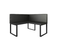 Vicco Banc d'angle Ravon, Noir, 120x120cm