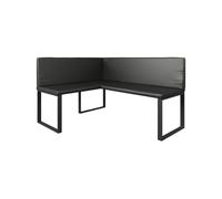Vicco Banc d'angle Ravon, Noir, 120x150cm, adapté comme Banc de Salle à Manger pour Cuisines et espaces Repas