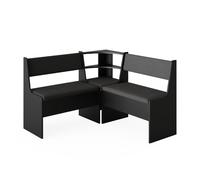 Vicco Banc d'angle Roman, Noir, 120x120cm