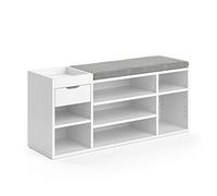Vicco banc pour chaussures Eleon, Blanc, 101 x 45 cm