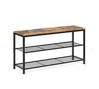 Vicco Banc pour Chaussures Fyrk, Bois Antique, 100x51.5cm, avec Deux Niveaux de Rangement pour Un Stockage organisé des Chaussures