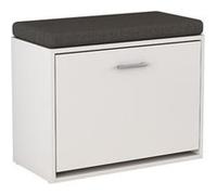 Oskar-Store Vicco Banc pour Chaussures Georg, Blanc, 60 x 49.5 cm avec Support
