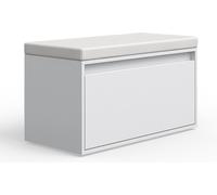 Vicco Banc pour Chaussures Iker, Blanc, 80 x 45 cm