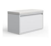 Vicco Banc pour chaussures Iker, Blanc, 80x45cm Blanc G