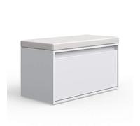 Vicco Banc pour Chaussures Iker, Blanc, 80x45cm, Compatible avec d'autres Meubles de la série Iker