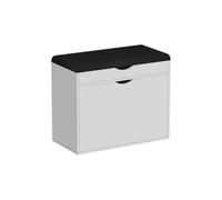 Vicco Banc pour Chaussures Schufy, Blanc, 60x51cm avec 2 Compartiments