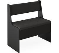 Vicco Banquette d'angle salle à manger Roman, 76.6 x 41.5 cm, Noir