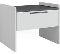 Vicco Banquette de salle à manger Roman, 53.5x41.1cm avec 1 tiroir, blanc/anthracite