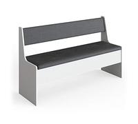 Vicco Banquette de Salle à Manger Roman, Blanc, 41.5x136.6cm