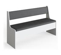 Vicco Banquette de salle à manger Roman, 136 x 42 cm, Blanc/Anthracite
