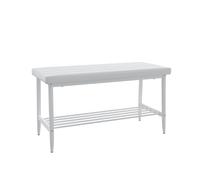Vicco Banquette Grand, Blanc, 85x35cm | pour une utilisation comme ensemble de salle à manger dans la cuisine ou la salle à manger