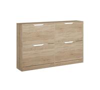 Vicco Benne à chaussures Luca, Sonoma, 116.6x72.5cm avec 4 compartiments, pour le rangement des chaussures, combinable avec la série Luca