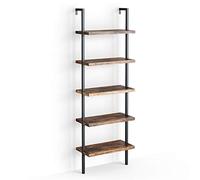 Vicco Bibliothèque Ava, Bois Antique, 60x183cm, pour Un Rangement Ouvert et Une Conception d’Espace Flexible
