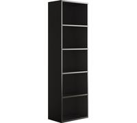Vicco bibliothèque Bob, 40 x 132 cm avec 5 compartiments, Noir