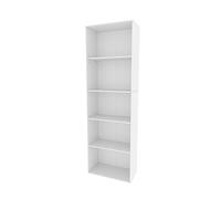 Vicco Bibliothèque Bob, Blanc, 60x190cm avec 5 Compartiments