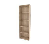 Vicco Bibliothèque Bob, Sonoma, 60x190cm avec 5 Compartiments, pour Le Rangement et la présentation de Livres et de classeurs