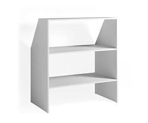 Vicco Bibliothèque Enfant, Blanc, 90x100cm, Convient pour Le Rangement des Jouets et des Livres