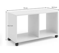 Vicco bibliothèque enfant Luigi, 72 x 42.4 cm, Blanc