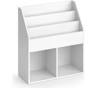 Vicco bibliothèque enfant Luigi, 72 x 79 cm sans boîtes pliantes, Blanc