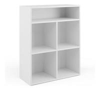 Vicco bibliothèque Enfant Luigi, Blanc, 72 x 90.2 cm 4 Compartiments