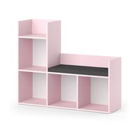 Vicco bibliothèque Enfant Luigi, Rose, 107.2 x 88.6 cm sans boîtes Pliantes