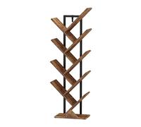 Vicco bibliothèque Fyrk, Bois Antique/Noir, 34 x 116 cm