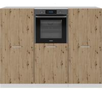 Vicco Bloc cuisine R-Line, 180 cm sans plan de travail, Artisan chêne/blanc