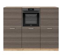 Vicco Bloc cuisine R-Line, gris noble/chêne doré, 180cm sans PT gris noble/chêne doré G