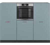 Bloc de cuisine R-Line, 180 cm sans plan de travail, Bleu-gris/anthracite, Vicco