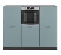 Vicco Bloc de cuisine R-Line, Bleu-gris/anthracite, 180cm sans PT Bleu-gris/anthracite G