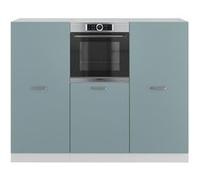 Vicco Bloc de cuisine R-Line, Bleu-gris/blanc, 180cm sans PT Bleu-gris/blanc G