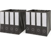 Vicco Boîte pliante , 30 x 30 cm Lot de 2, Noir