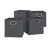 Vicco Boîte pliante, Anthracite, 30x30cm Lot de 4