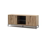 Vicco Buffet Bas Eliza, Chêne Viking, 150x60cm avec 2 Portes, Convient comme Meuble TV Bas pour appareils jusqu'à 65 Pouces