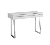 Vicco Bureau Alexia, Blanc, 120 x 50 cm avec tiroirs