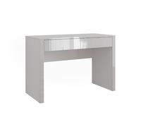 Vicco Bureau Annabelle, Blanc Brillant/Blanc, 110x50cm avec 2 tiroirs, Convient comme Poste de Travail pour Le télétravail ou Les études