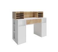 Vicco Bureau, Blanc/Sonoma, 126.8x50cm