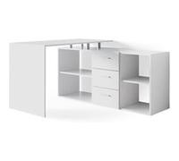 Vicco Bureau d'angle Dante, Blanc, 145 x 120 cm