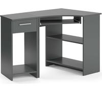 Vicco Bureau d'angle Odin, 83x76cm Set avec armoire PC, Anthracite