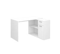 Vicco Bureau d'angle Robin, Blanc, 120 x 60 cm