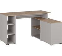 Vicco Bureau d'angle Rudy, 135x110cm avec des étagères, Cachemire/Artisan