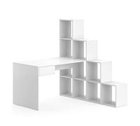 Vicco Bureau d'angle Sarah, Blanc, 139x142.4cm