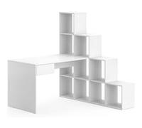 Vicco Bureau dangle Sarah, Blanc, 139x142.4cm Blanc G