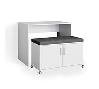 Vicco Bureau Flona, Blanc, 93.2 cm