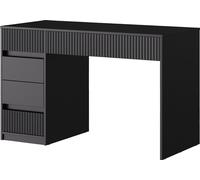 Vicco Bureau Omira, 120 x 55 cm avec 5 tiroirs, Noir