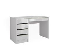 Vicco Bureau Sherry, Blanc Haute Brillance, 55x120cm