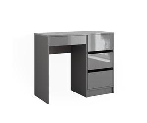 Vicco Bureau Sherry, Gris Haute Brillance, 90x40cm